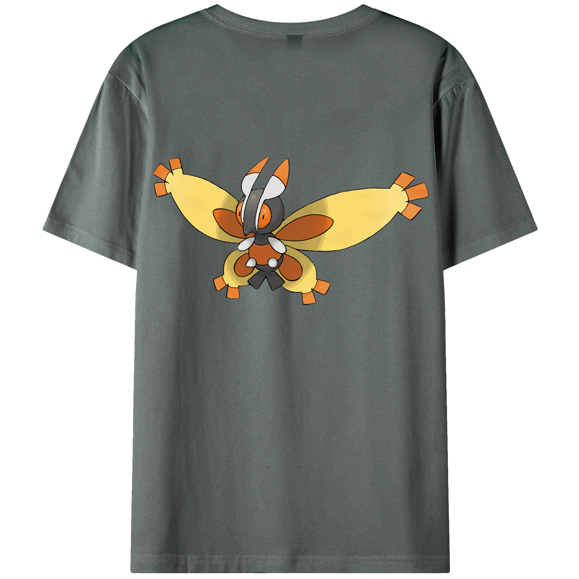 （画像用） ポケットモンスター Pokémon 綿100％ メンズ半袖Tシャツ（バックプリント） 通気性